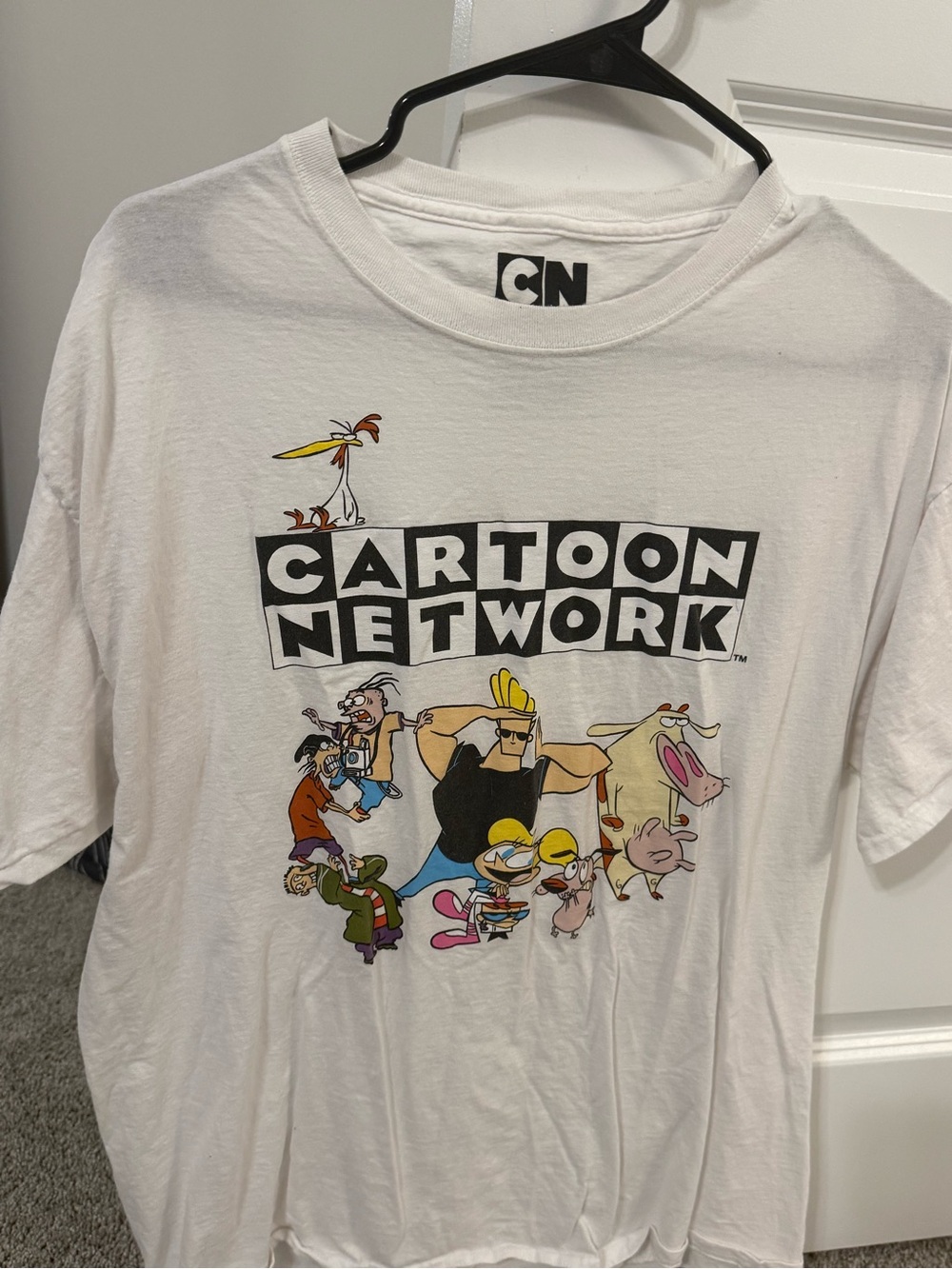 Cartoon Network Logo Tee - White with Multicolor Character Art